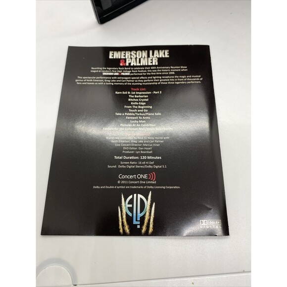 Emerson Lake & Palmer - 40th Anniversary Reunion Concert DVD - Picture 8 of 10